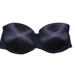 La Senza Black PushUp Strapless Bra
Silicone Sides Balconnet Style 34B